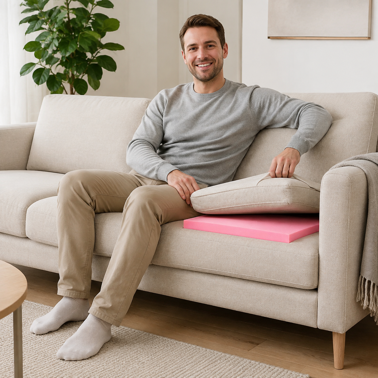 High-Density Foam Sofa Cushion Support Pad