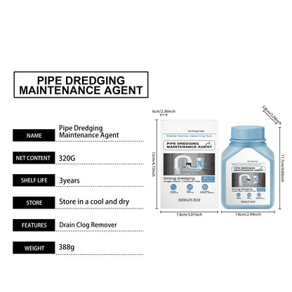 Drain Cleaning Powder for Kitchen & Bathroom – Removes Hair, Grease, Buildup & Odors