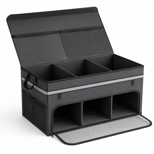 Foldable Double-Layer Car Trunk Organizer
