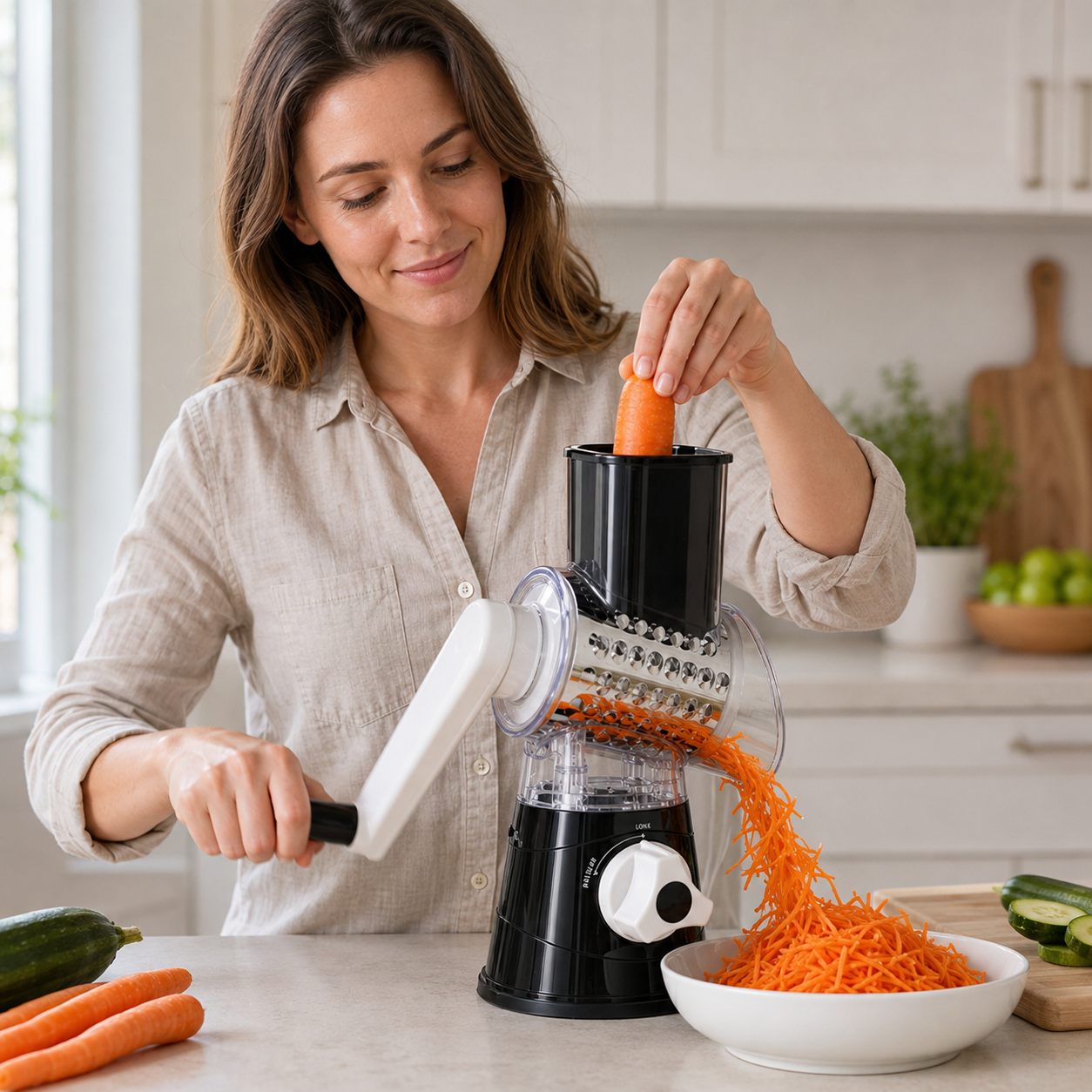 Multi-Function Rotary Vegetable Slicer