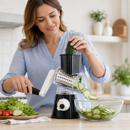 Multi-Function Rotary Vegetable Slicer