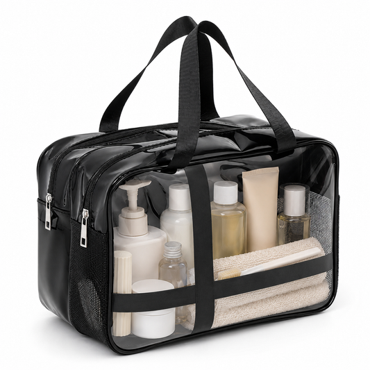 Water-Resistant Wet and Dry Separation Travel Toiletry Bag