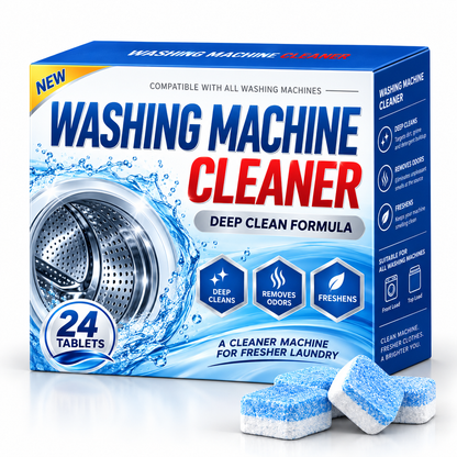 Deep Clean Washing Machine Cleaner Tablets – Removes Dirt, Residue & Odors