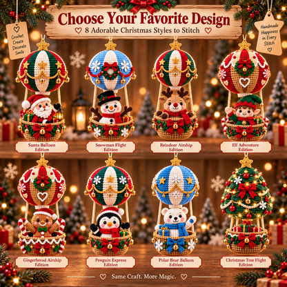 DIY Crochet Ornament Kit – Handmade Seasonal Hanging Decoration