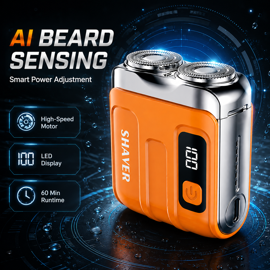 Save 50% on Smart Mini Electric Shaver with Magnetic Dual Heads