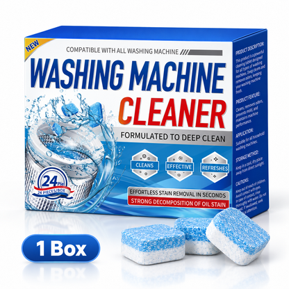 Deep Clean Washing Machine Cleaner Tablets – Removes Dirt, Residue & Odors