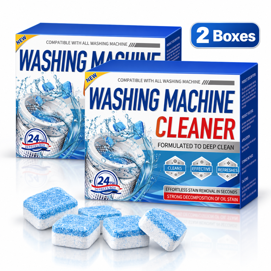 Deep Clean Washing Machine Cleaner Tablets – Removes Dirt, Residue & Odors