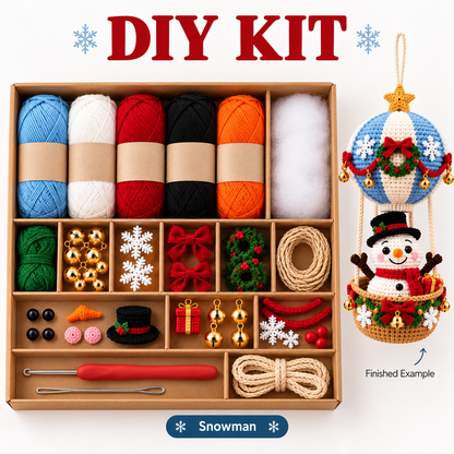 DIY Crochet Ornament Kit – Handmade Seasonal Hanging Decoration