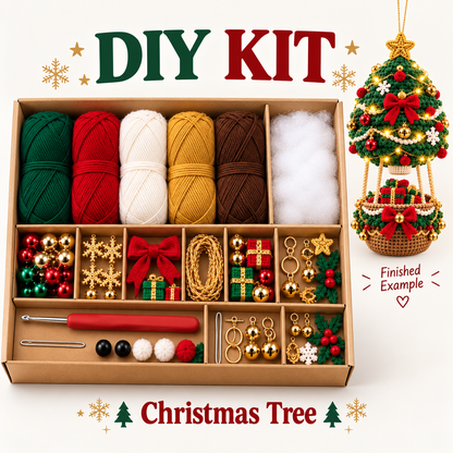 DIY Crochet Ornament Kit – Handmade Seasonal Hanging Decoration