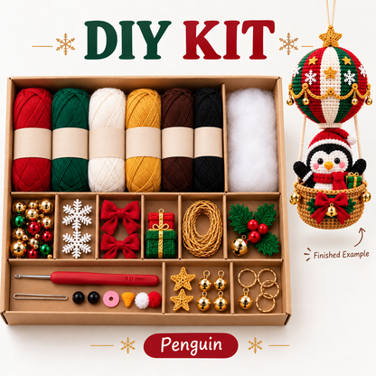 DIY Crochet Ornament Kit – Handmade Seasonal Hanging Decoration