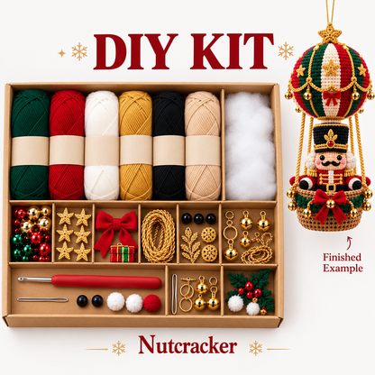DIY Crochet Ornament Kit – Handmade Seasonal Hanging Decoration