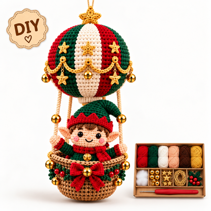 DIY Crochet Ornament Kit – Handmade Seasonal Hanging Decoration