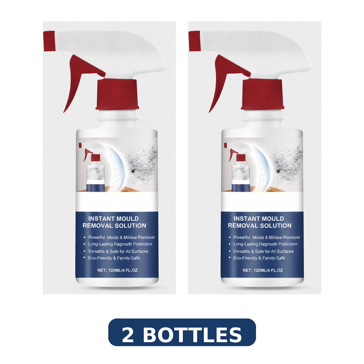 Mold and Mildew Stain Remover Spray Foaming Multi Surface Cleaner