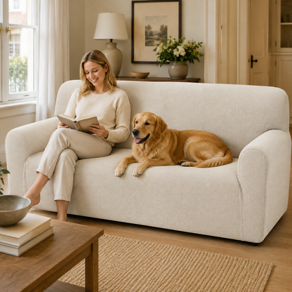 Water-Resistant Full-Cover Stretch Sofa Cover