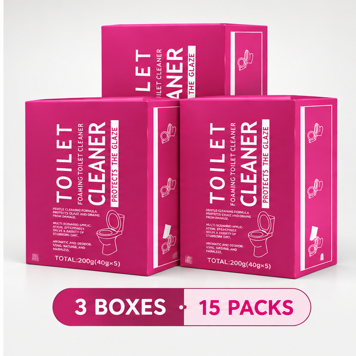 Toilet Cleaning Powder – Stain, Scale & Odor Remover for Toilet Bowl Care